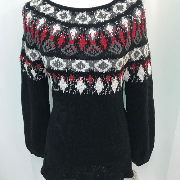 Style & Co Multicolored Fair Isle Sweater NWT - Picture 2 of 5